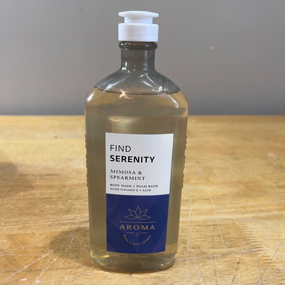 Bath & Body Works Aroma Find Serenity Mimosa Spearmint Body Wash Foam Bath 10oz